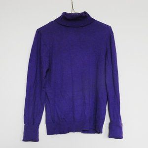 Zara L Purple Turtleneck in EUC